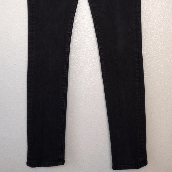 All Saints Spitalfields Women's Black Denim Pipe Skinny Low Rise Jeans Sz 30/32 - Picture 4 of 16